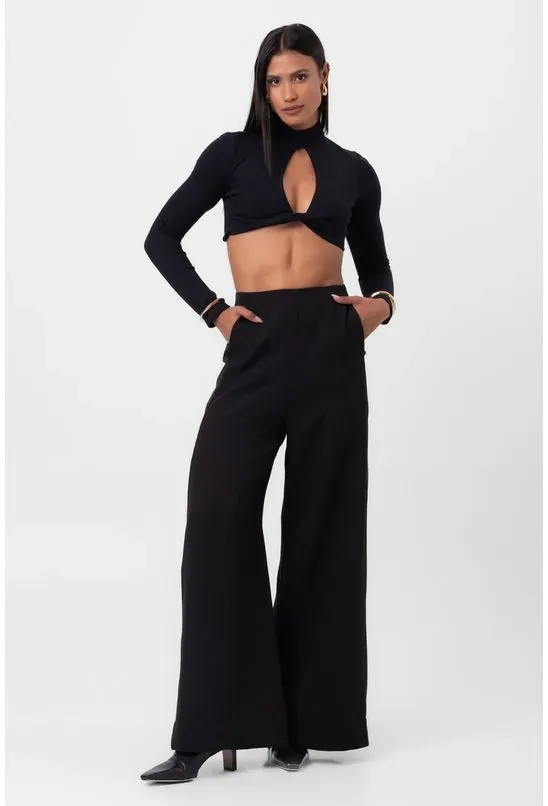 Blusa Manga Longa Preta